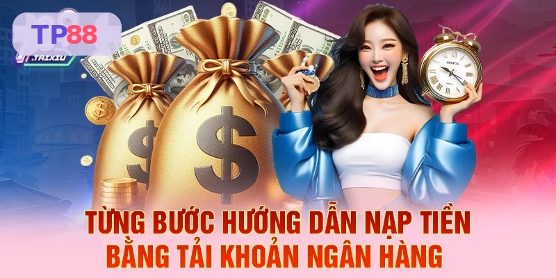 Hướng dẫn chi tiết nạp tiền bằng tài khoản ngân hàng TP88